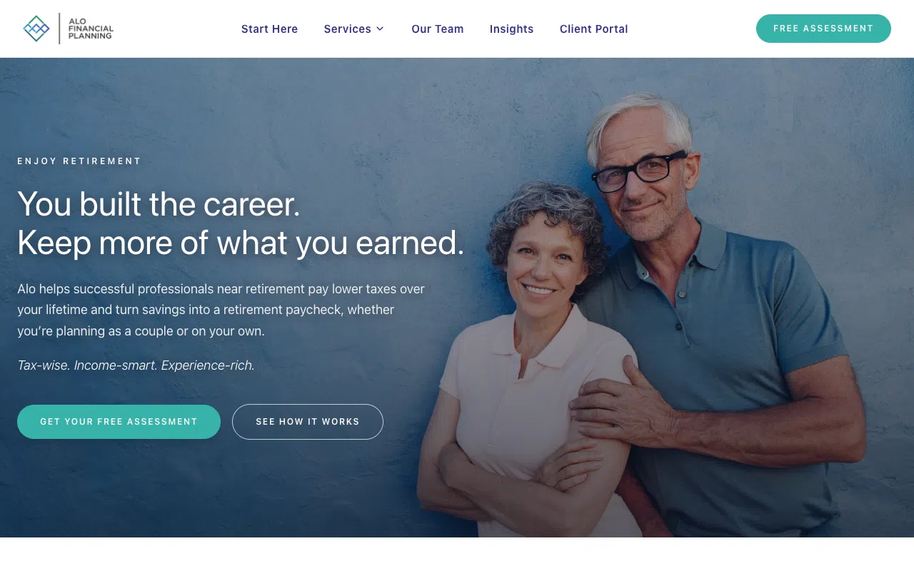 Alo Financial Planning desktop