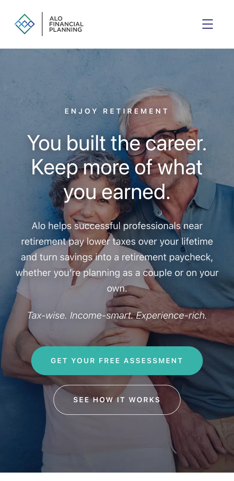 Alo Financial Planning mobile