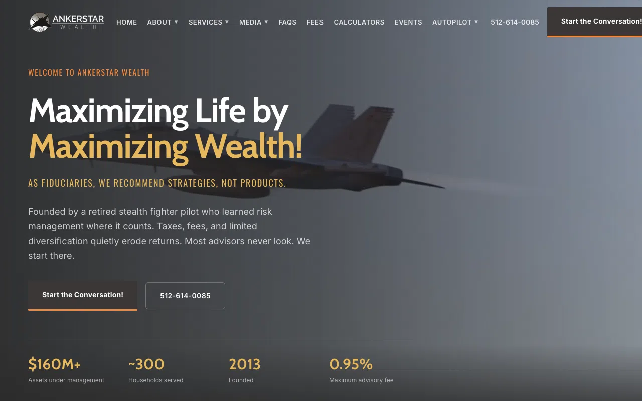 Ankerstar Wealth desktop