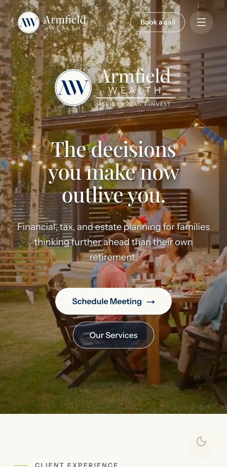 Armfield Wealth mobile