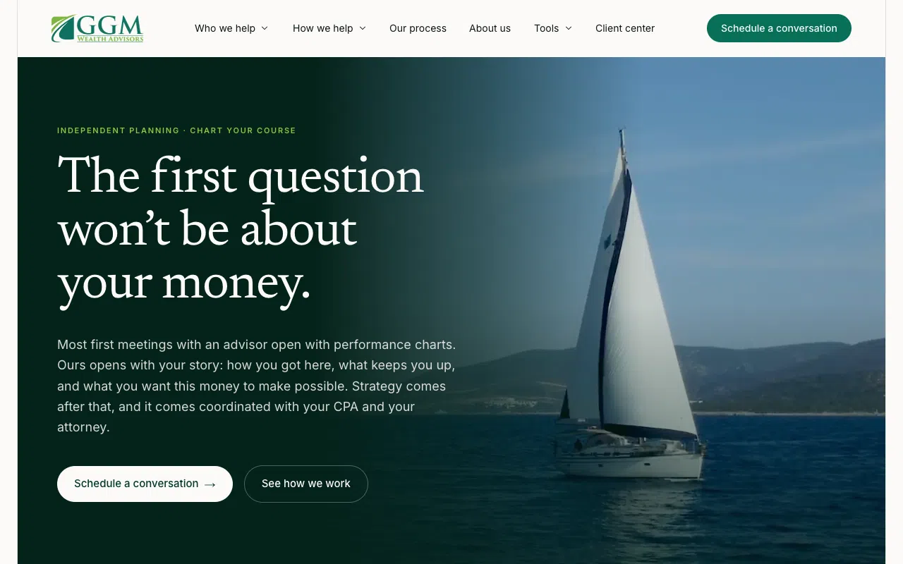 GGM Wealth Advisors desktop