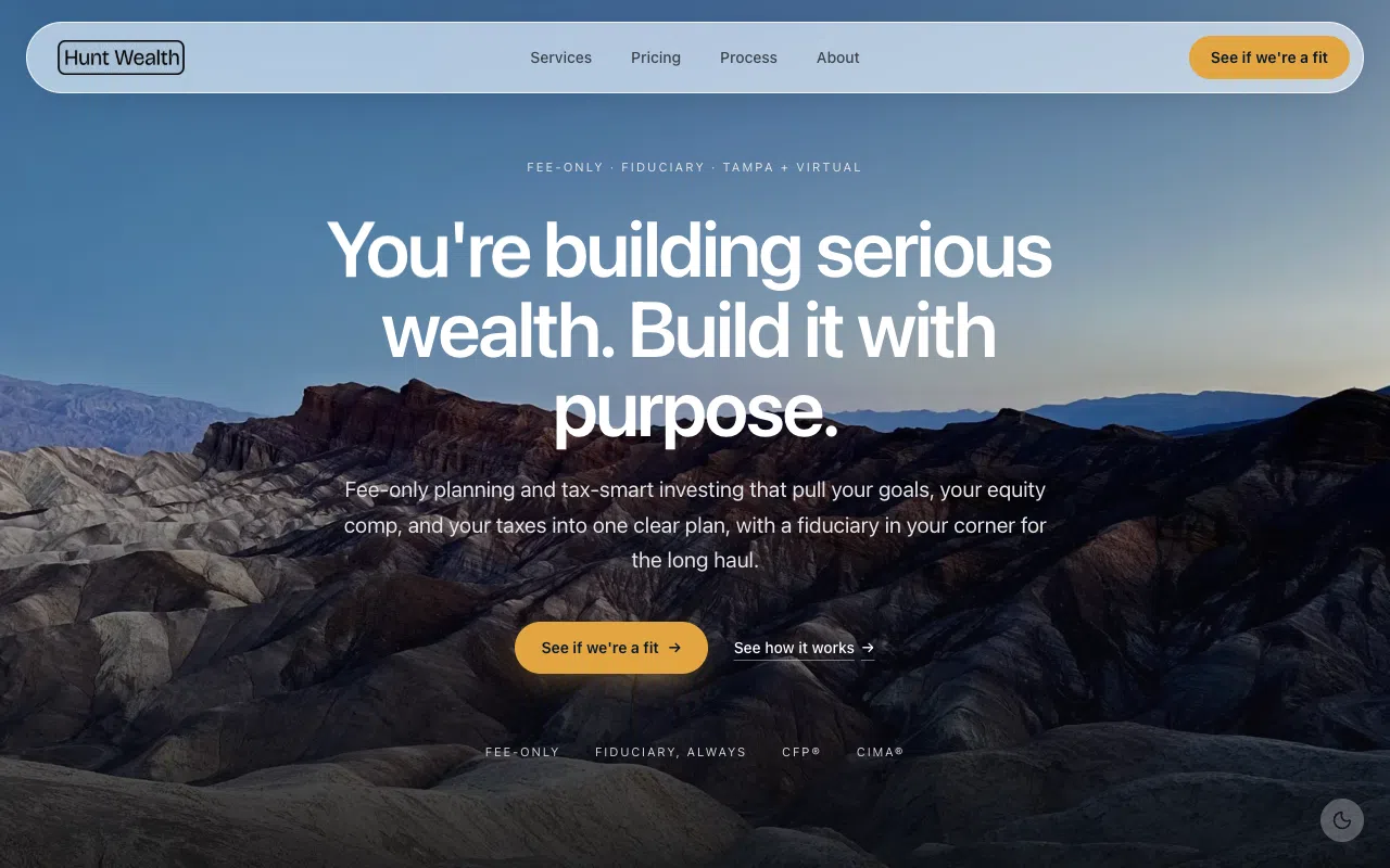 Hunt Wealth desktop