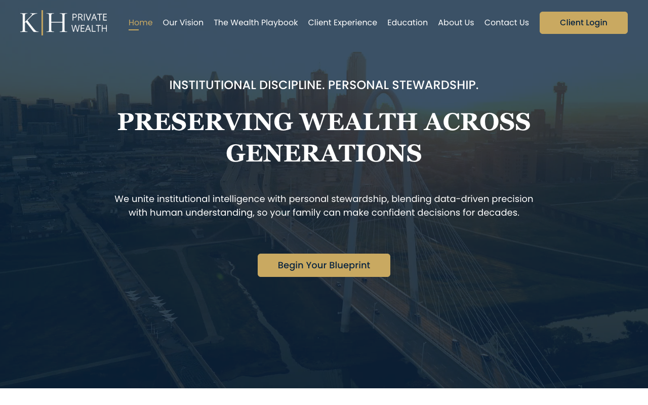 K|H Private Wealth website