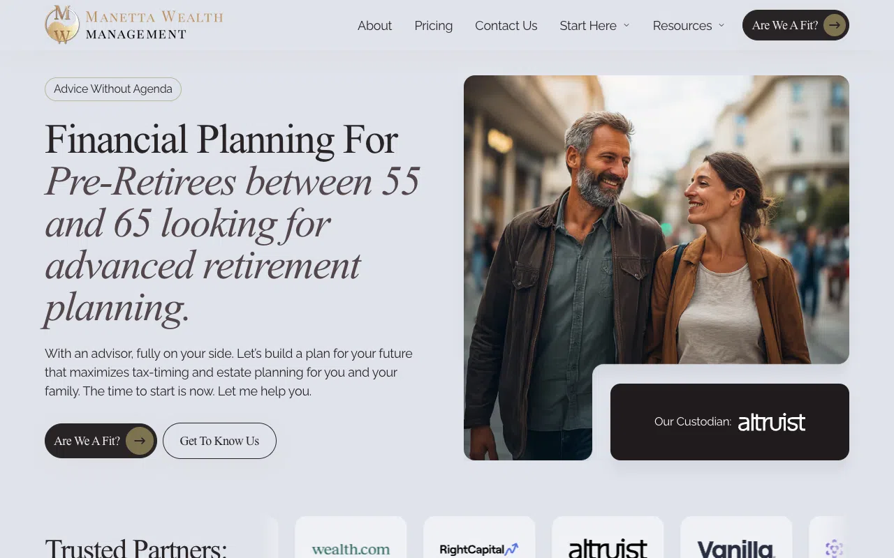 Manetta Wealth desktop