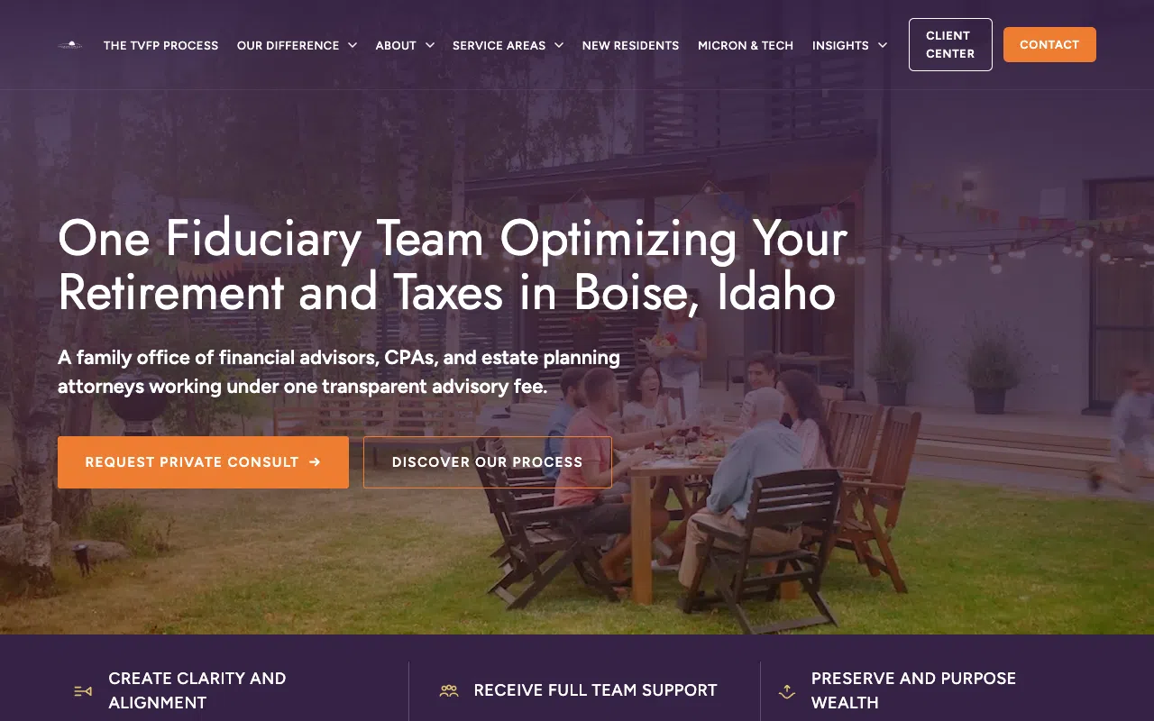Treasure Valley Financial Planning desktop