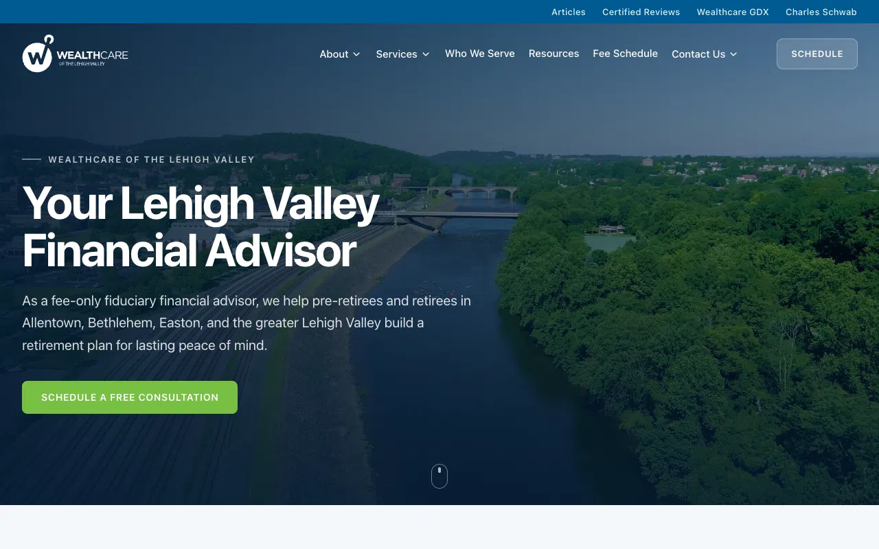 WealthCare Lehigh Valley desktop